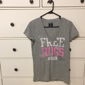 Pink “Free Hugs” T-shirt